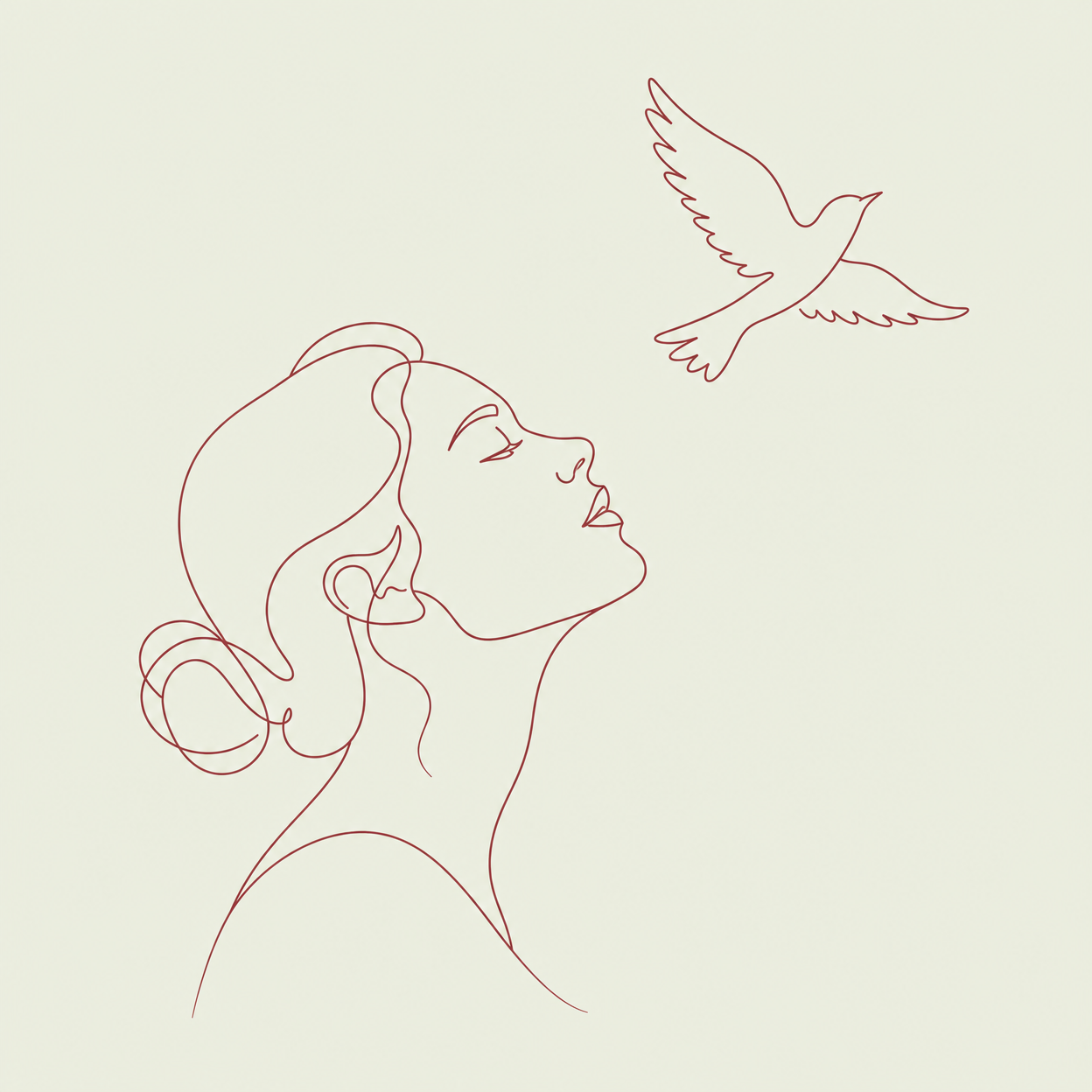 Libertad Foco Estratégico Line Art